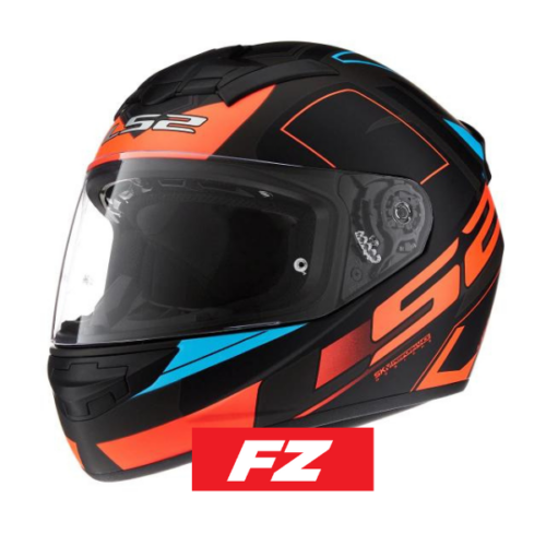 Casco 352 Rookie CYPRESS Negro Naranja Mate